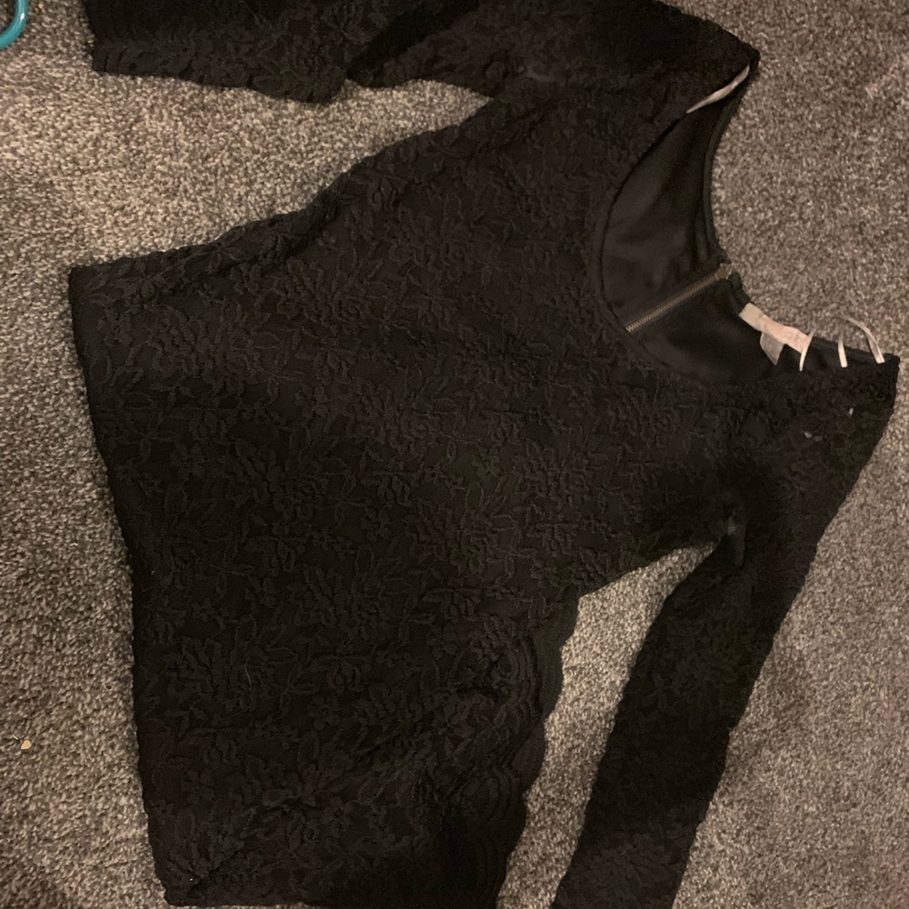 Black lace dress